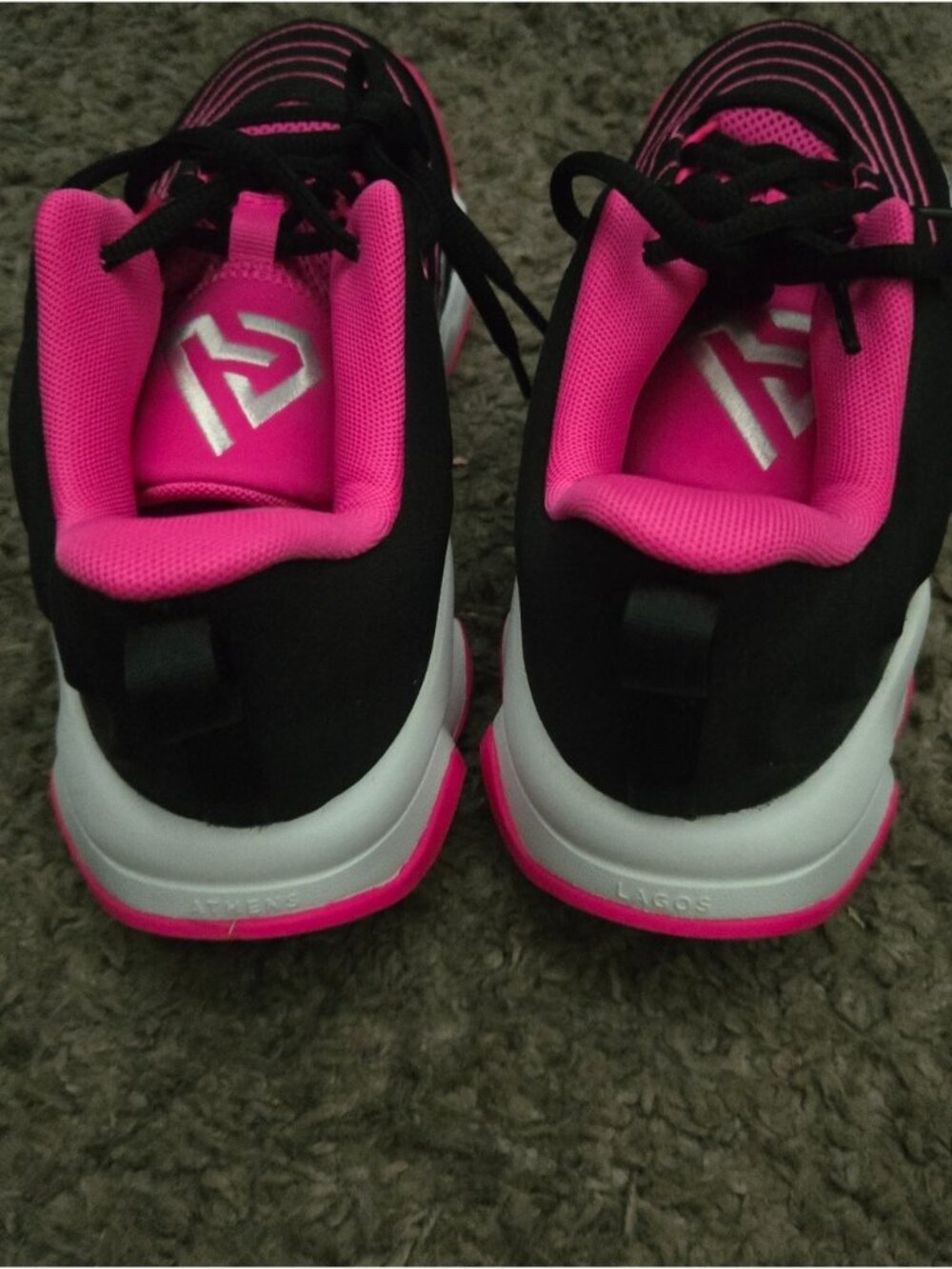 Giannis Immortality 4 GS 6Y Pink And Black Basketball Sneakers New 1026 - Picture 7 of 8